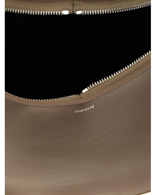 Coperni Brown 'Soft Swipe' Medium Shoulder Bag