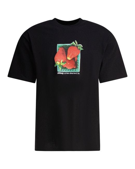 Stussy T-Shirt mit Aufdruck in Black für Herren