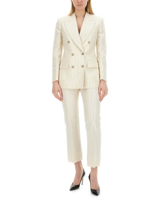 Tom Ford White Double-Breasted Jacket "Wallis