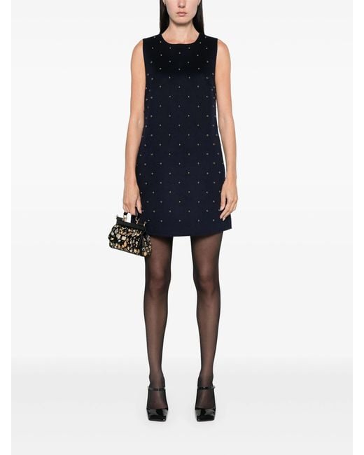 P.A.R.O.S.H. Black Bleak Stud-Embellished Dress