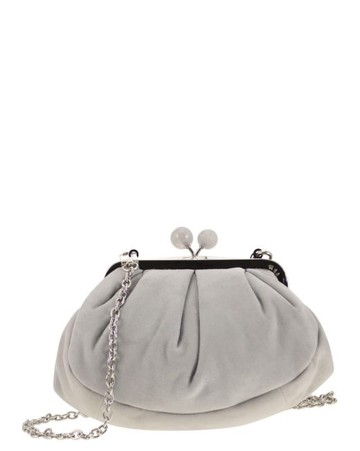 Weekend by Maxmara Valois Pasticcino Tas Klein In Suede in het Gray
