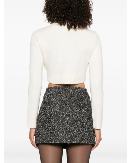 Self-Portrait Vest Verfraaid Met Knopen in het White