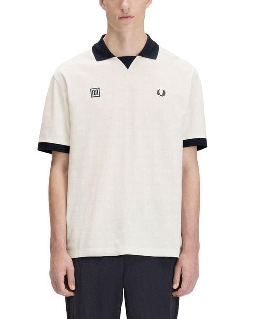 Fred Perry White Polo Con Logo