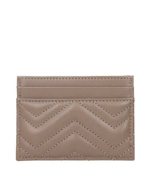 Gucci Brown Leather Document Holder/Taupe