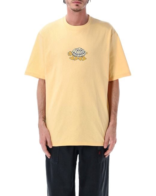 Gramicci Natural Turtle Logo Printed T-Shirt