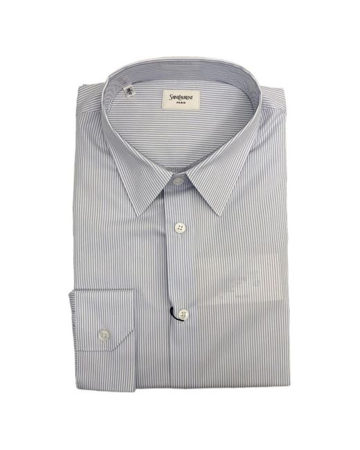 Saint Laurent Gray Cotton Shirt for men