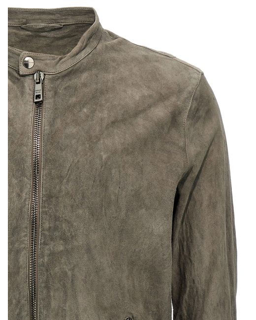 Veste en daim de motard Giorgio Brato pour homme en coloris Green