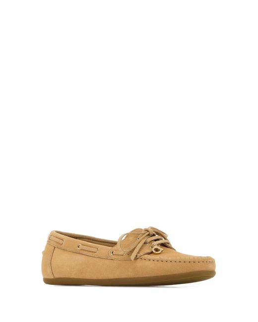 Ferragamo Natural Suede Loafers