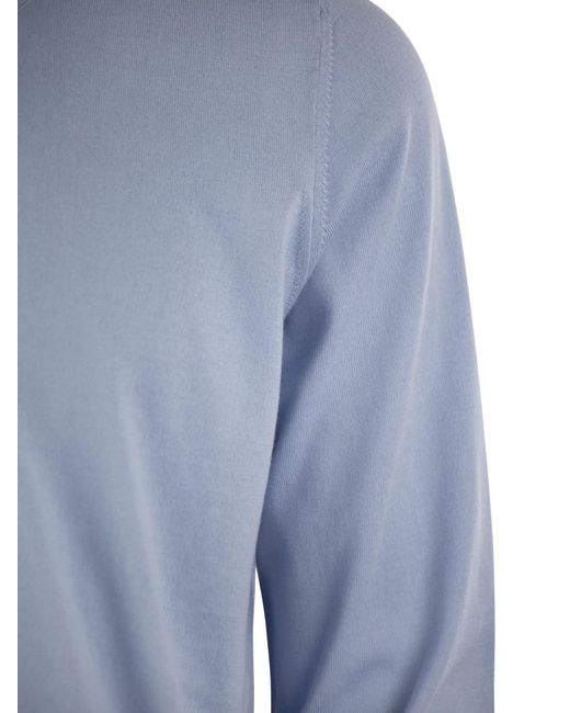 Jersey en coton léger Brunello Cucinelli pour homme en coloris Blue