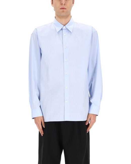 Dries Van Noten Blue Shirt Croom for men