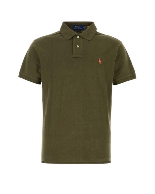 Polo Ralph Lauren Green Piquet Polo Shirt
