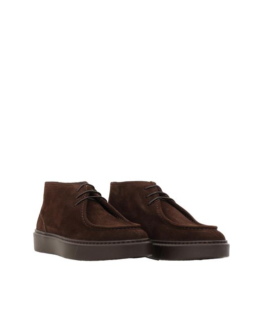 Doucal's Brown Sneaker Chukka Parabout (Gm) Visone Terre+F.Do T.Moro