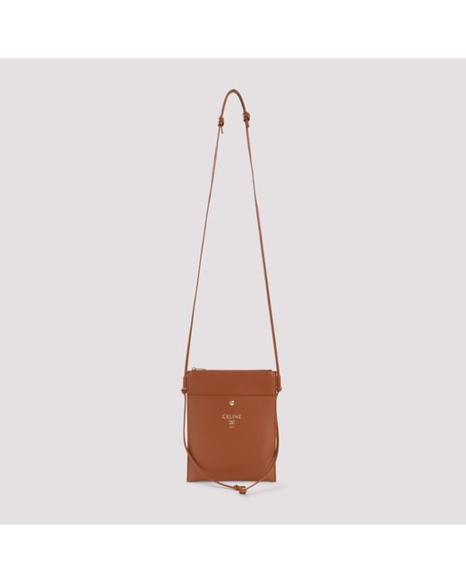 Céline White Mini Sharp Pouch Handbag
