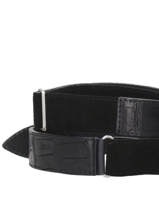 ORCIANI NOBUCKLE Black Belts for men