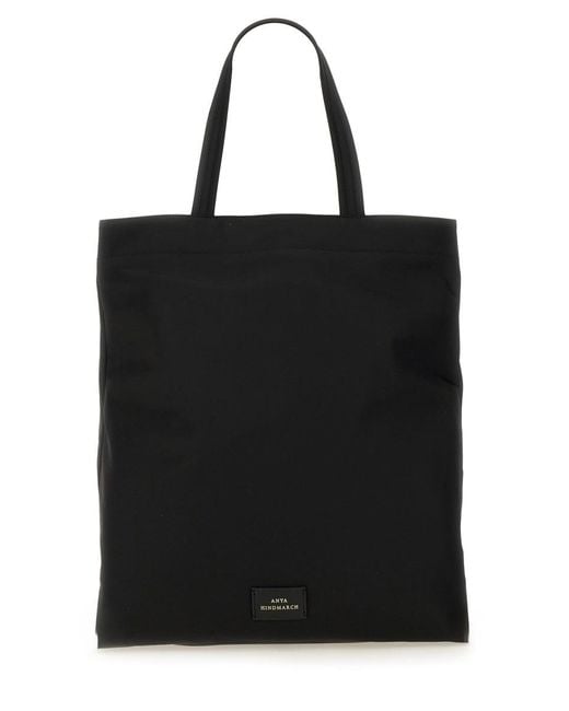 Anya Hindmarch Black Eyes Tote Handbag