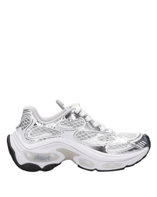 Ash Sneakers Zilver in het White