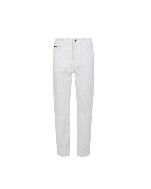 Dolce & Gabbana White Denim Jeans