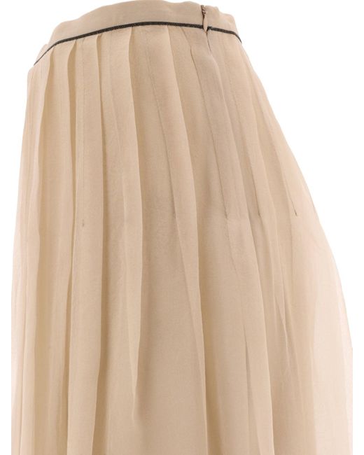 Brunello Cucinelli Natural Skirt