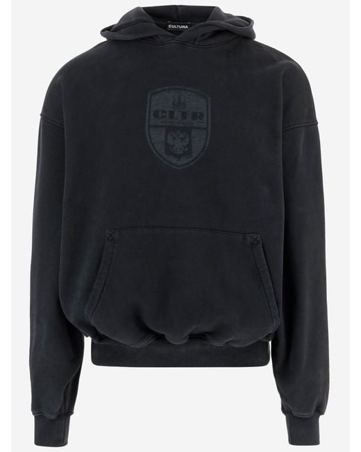 Cultura Cotton Sweatshirt mit Logo in Blue für Herren