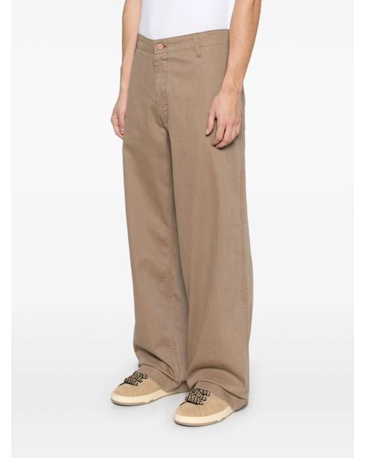 Emporio Armani Gerade Hose in Brown für Herren