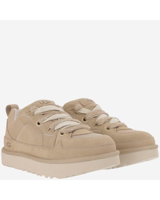 Ugg Brown Sneakers Pelle Tessuto for men