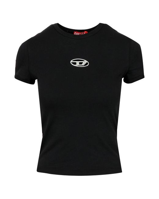 DIESEL Black T Shirts And Polos