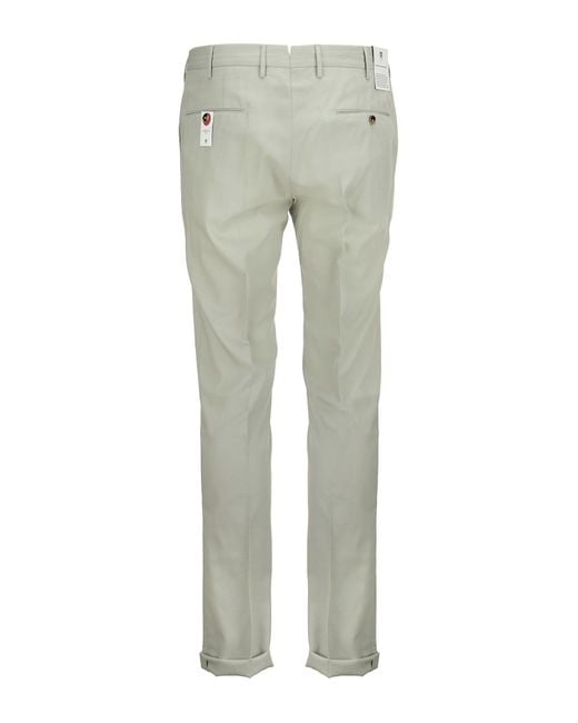 PT Torino Gray Deluxe Cotton Pants