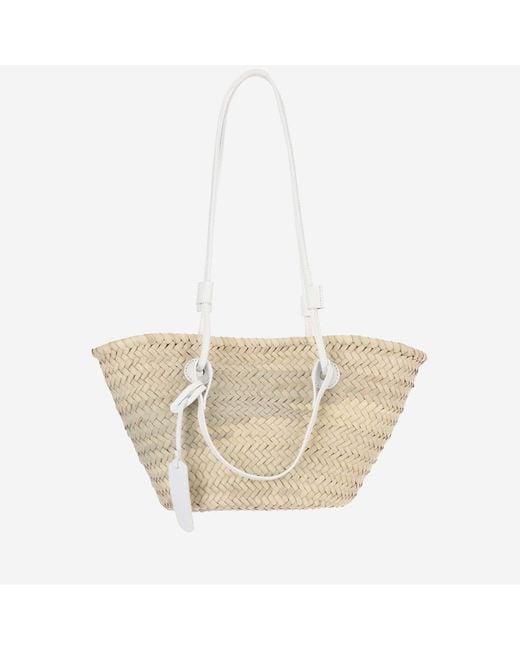 Filippo Catarzi 1910 Natural Straw Bag With Logo