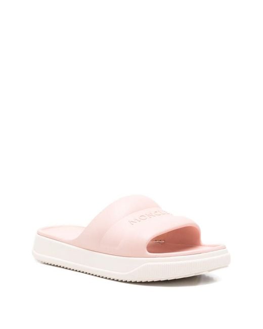Moncler Pink Altive Pool Slides