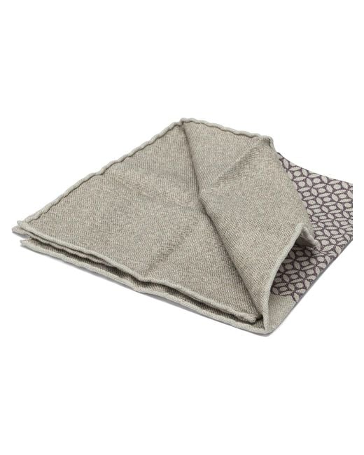 Brunello Cucinelli Gray Silk Pocket Clutch