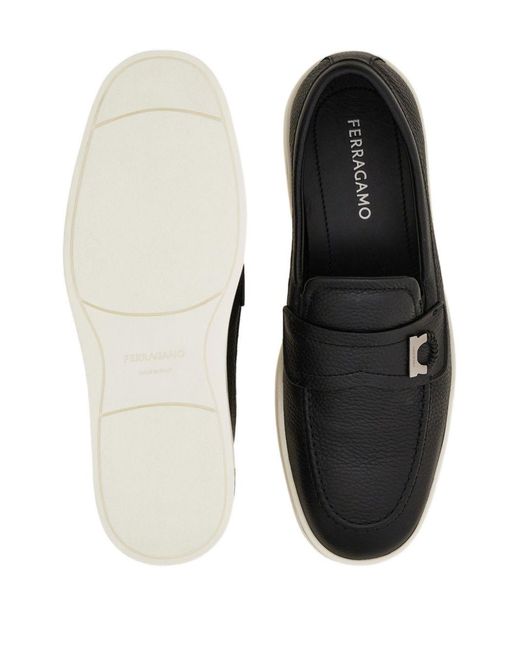 Ferragamo Black Leder-Loafer