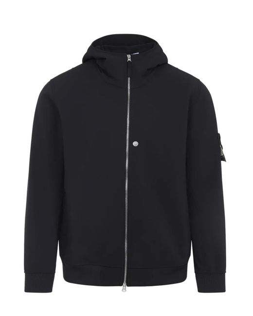 Stone Island Coats Black in het Blue