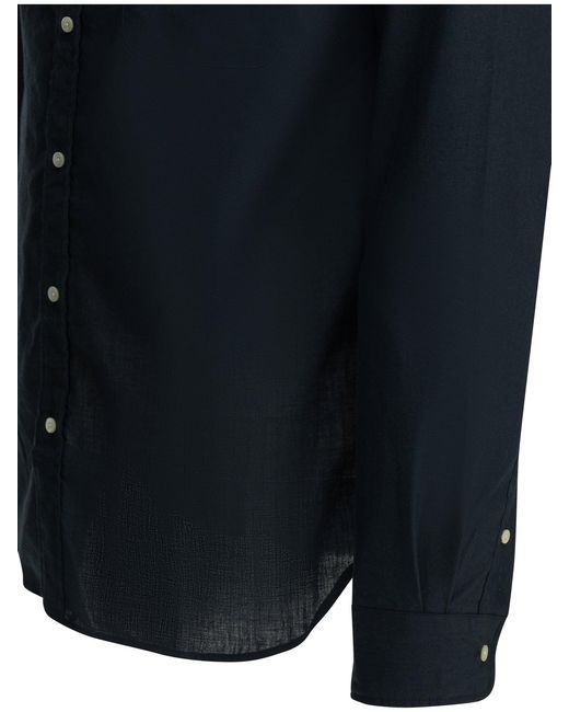 Beams Plus Coolmax® Casual Overhemd in het Blue