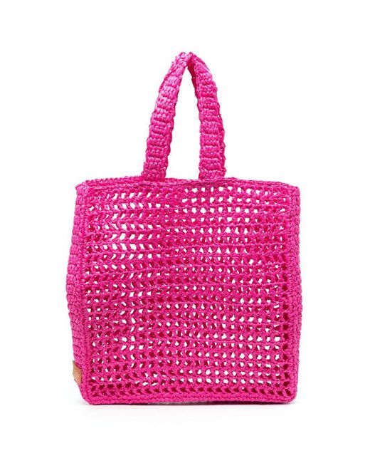 Borsa Di Paglia Di Naxos di Chica in Pink