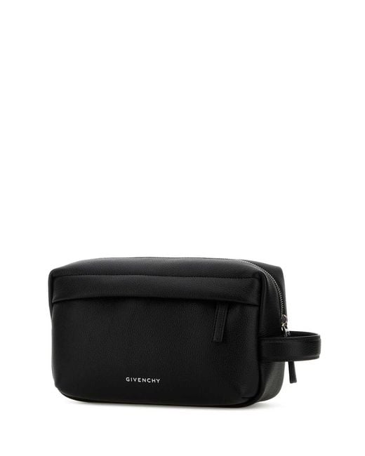 Givenchy Black Leather U Backpack Beauty Case