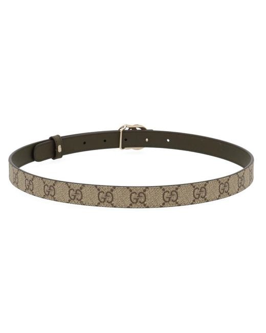 Gucci Brown Reversible Belt "Gg Marmont"