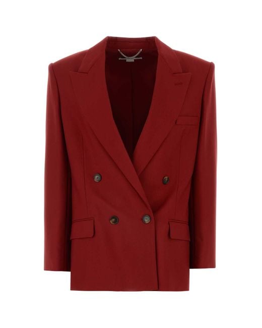 Stella McCartney Red Oversized Blazer