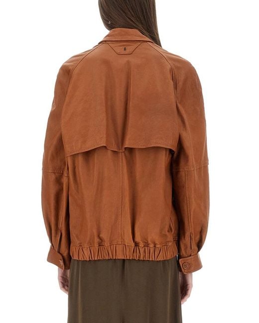 Salvatore Santoro Brown Leather Jacket