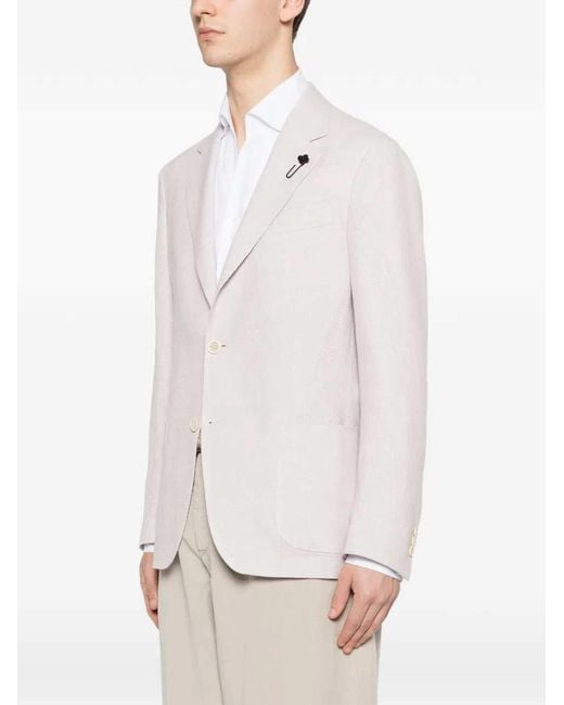 Lardini White Roma Jacket for men