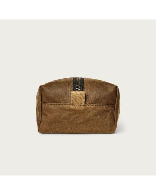 Filson Brown Tin Cloth Travel Kit