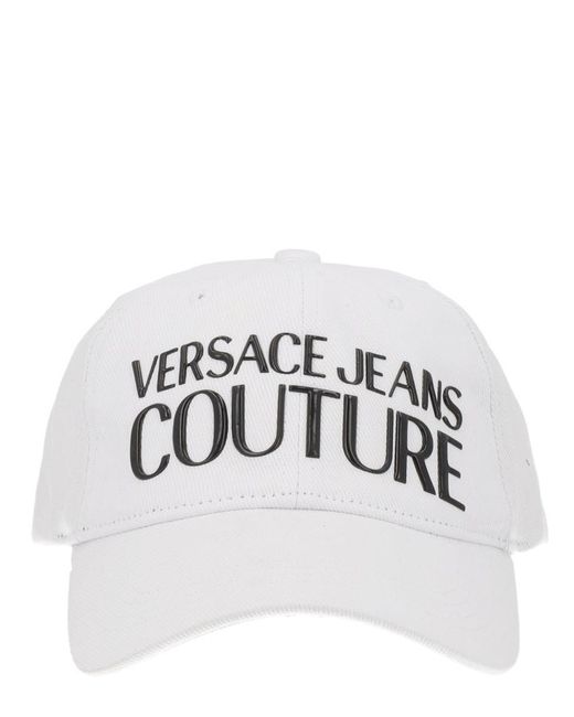 Versace Jeans Couture White Cotton Hat for men