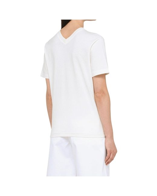 Bottega Veneta White Cotton T-shirt