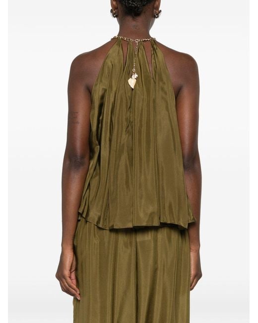Zimmermann Green Mahon Silk Top