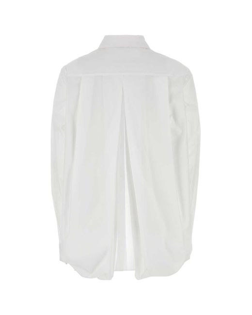 Givenchy White Shirt Split Back Oversized
