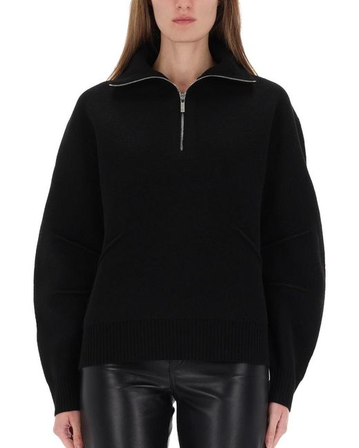 Helmut Lang Black Zippered Apex Jersey