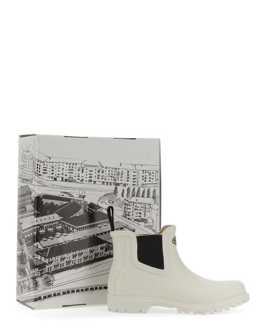 Superga White Rubber Boot