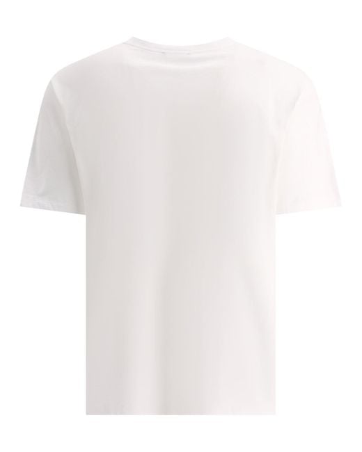 Balmain 70er Logo-Print T-Shirt in in White für Herren