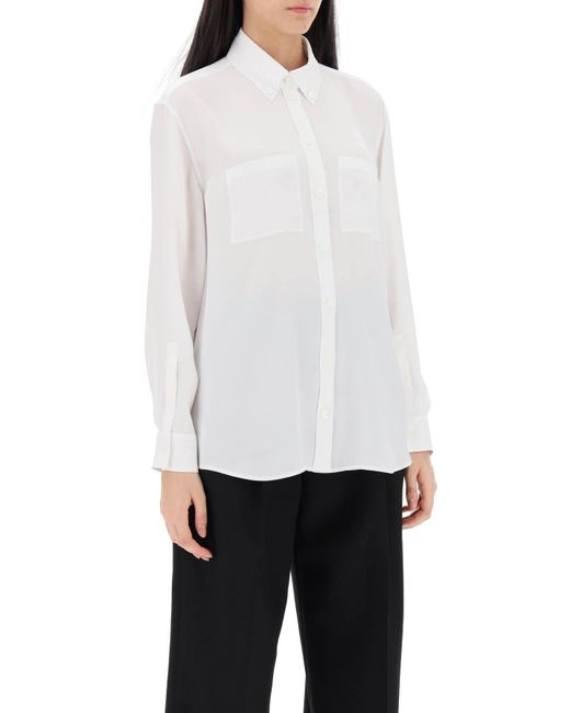 Burberry Ivanna -shirt Met Ekd -patroon in het White