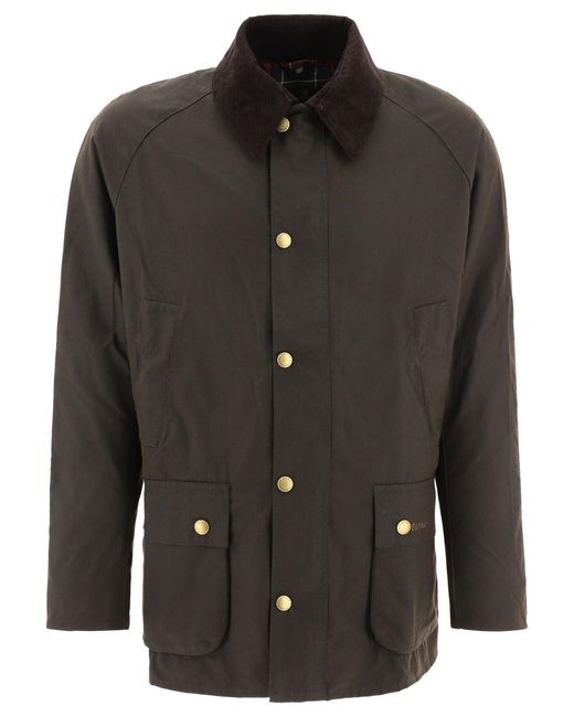 Barbour Ashby Wax Jas in het Black voor heren