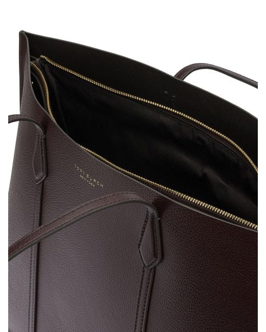 Tory Burch Black Bordeaux Cow Leather Shoulder Bag